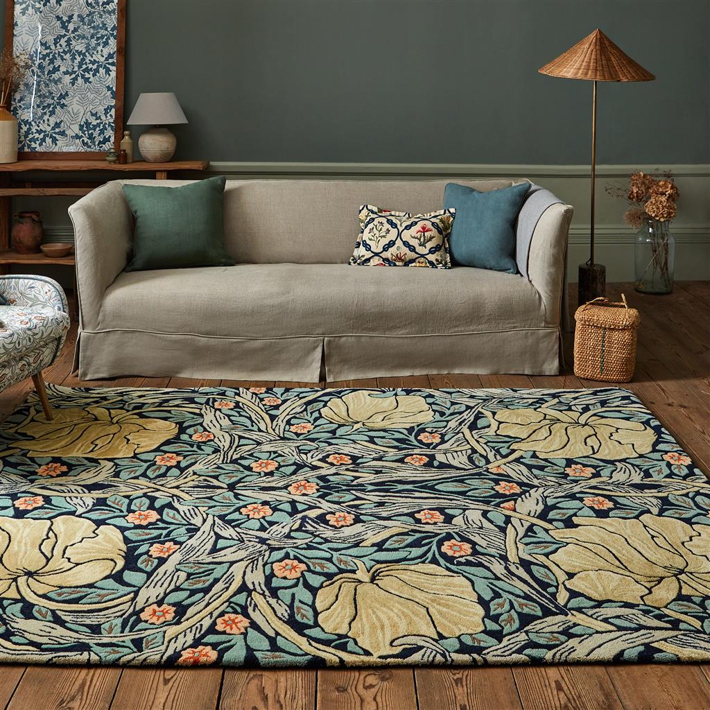 Morris & Co Pimpernel Indigo 028818