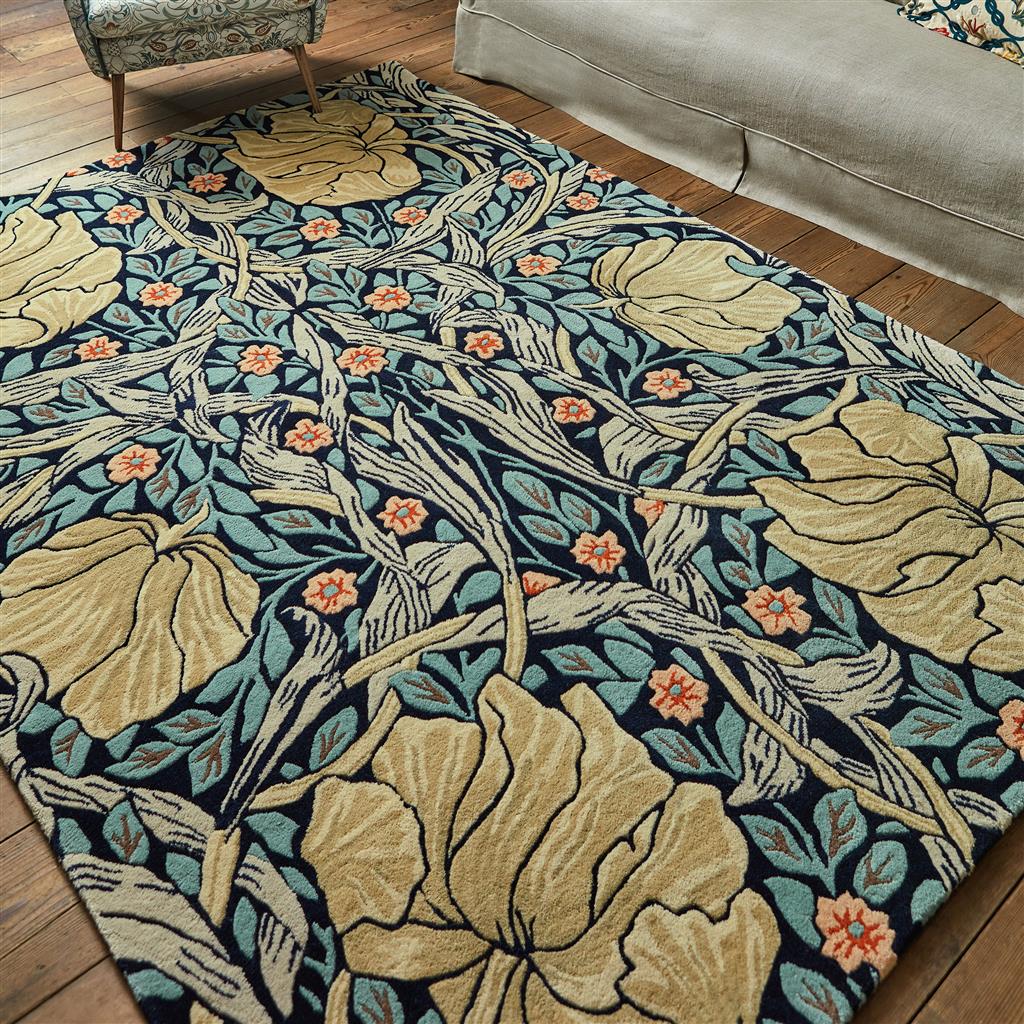 Morris & Co Pimpernel Indigo 028818