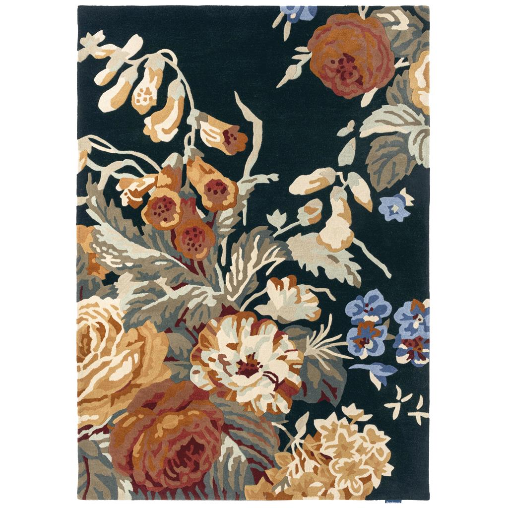 Sanderson Stapleton Park Navy/Burnt Orange 045318