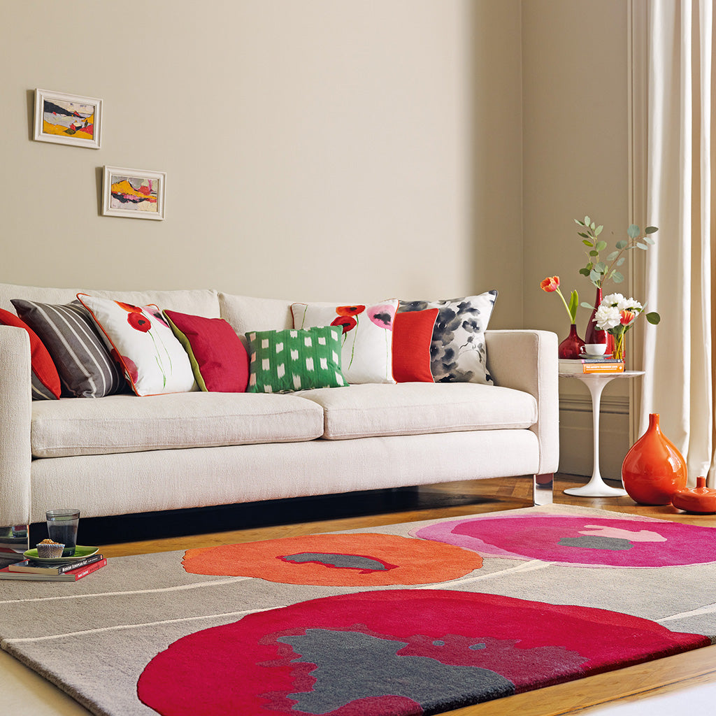 Sanderson Poppies Red/ Orange 045700