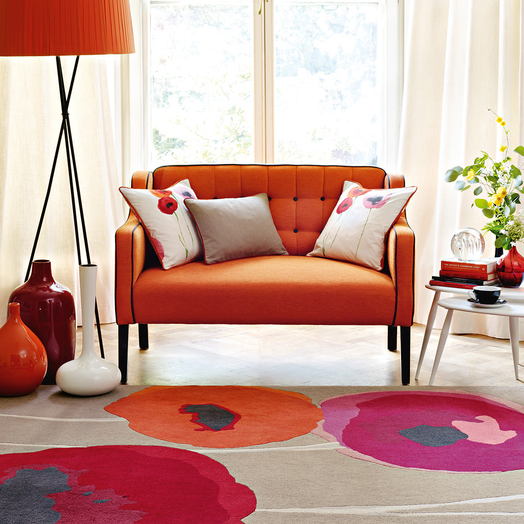 Sanderson Poppies Red/ Orange 045700