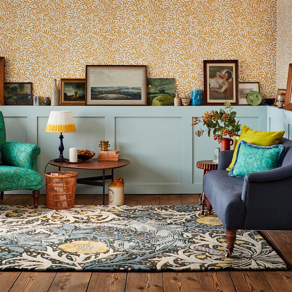 Morris & Co Seaweed Teal 127008