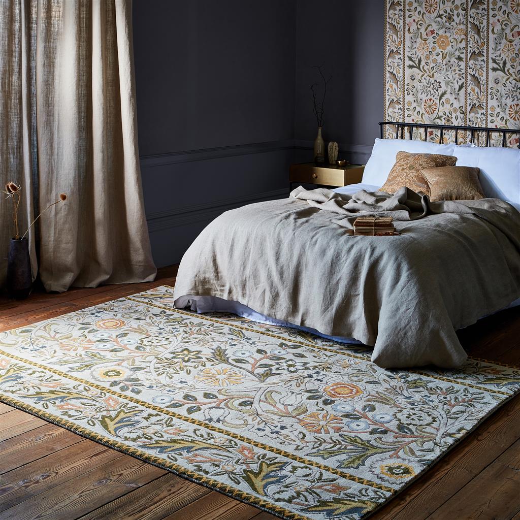 Morris & Co Wilhelmina Linen/Mustard 127401