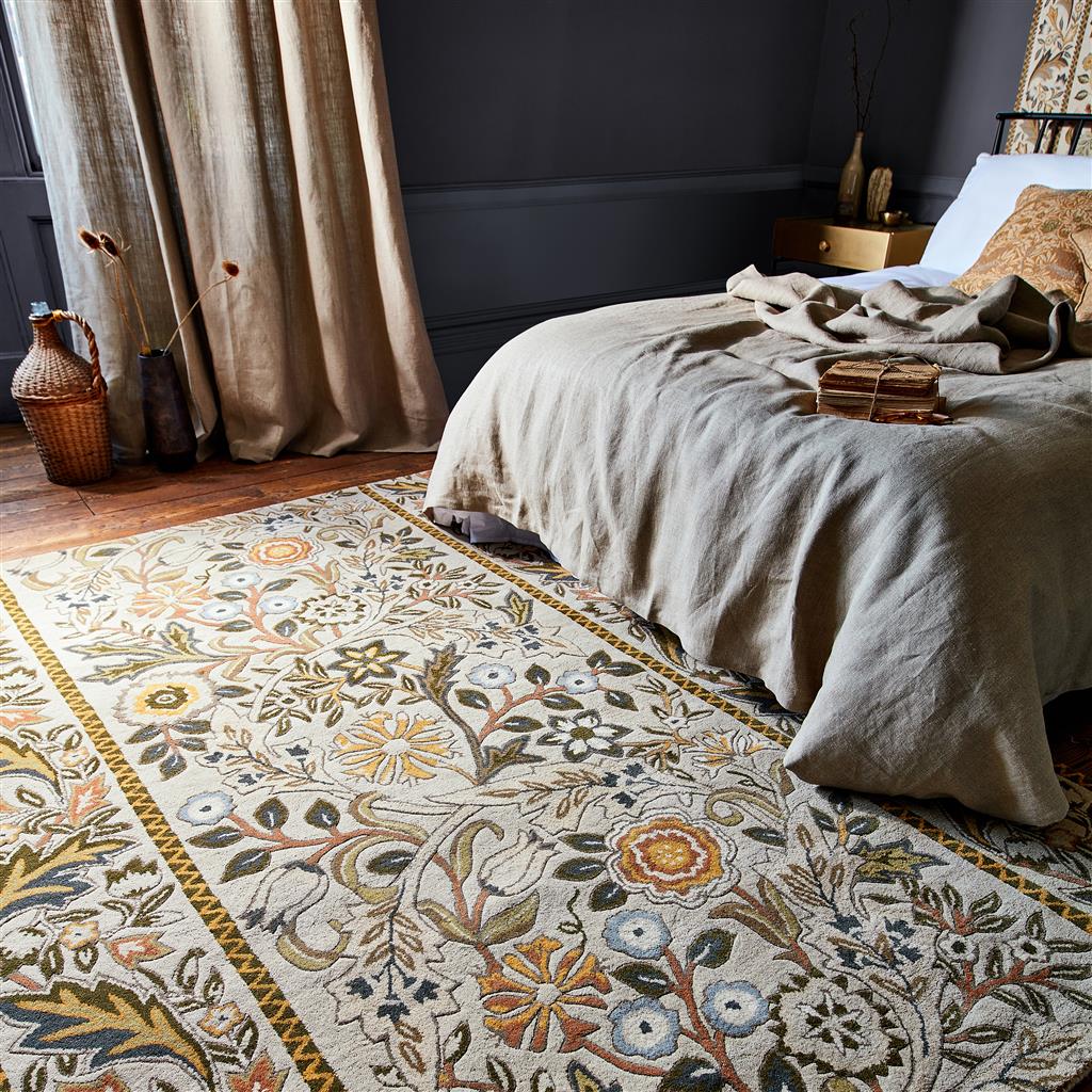 Morris & Co Wilhelmina Linen/Mustard 127401