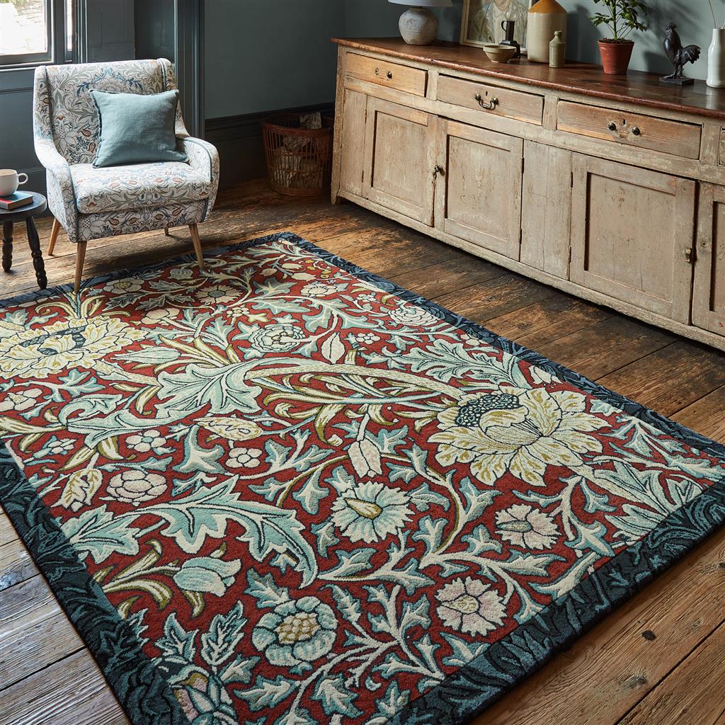 Morris & Co Trent Madder Red/ Webb's Blue 127510