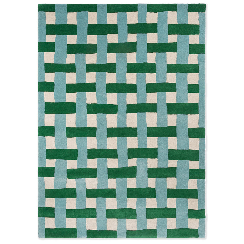Harlequin Basket Weave Emerald/ Aquamari 144107