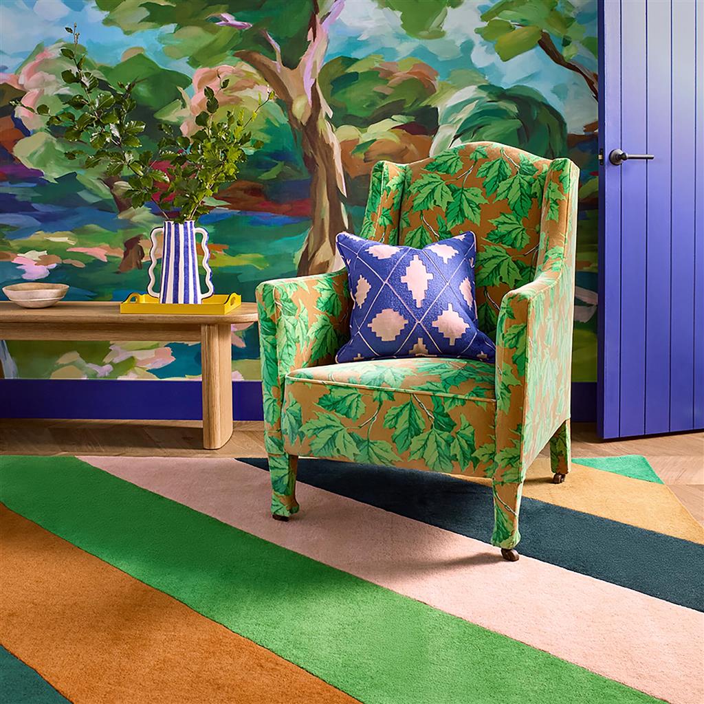 Harlequin Sherbet Stripe Emerald/ Amber 144417