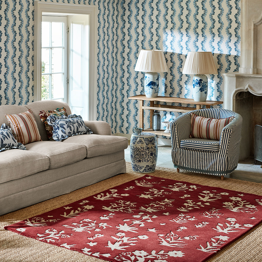 Sanderson Woodland Glade Damson Red 146800