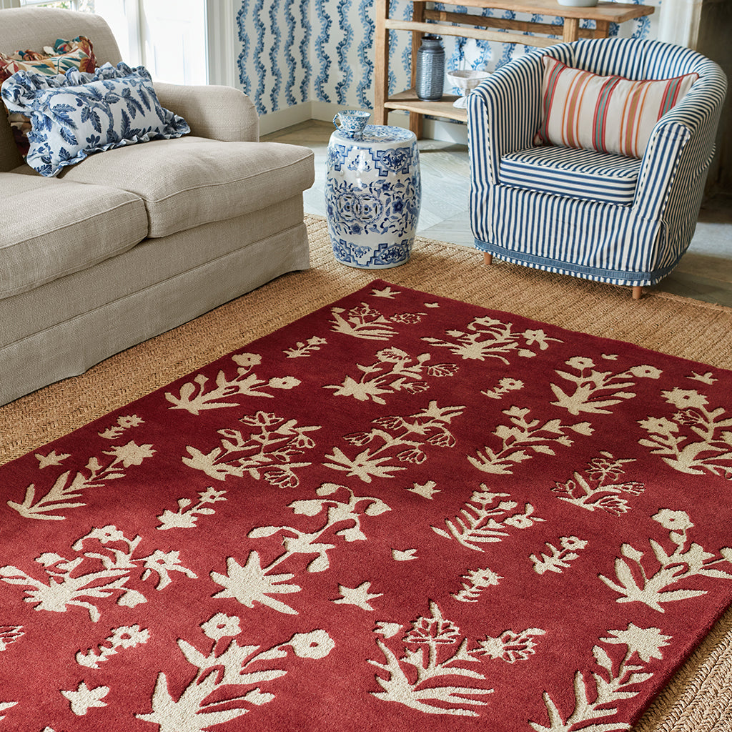 Sanderson Woodland Glade Damson Red 146800
