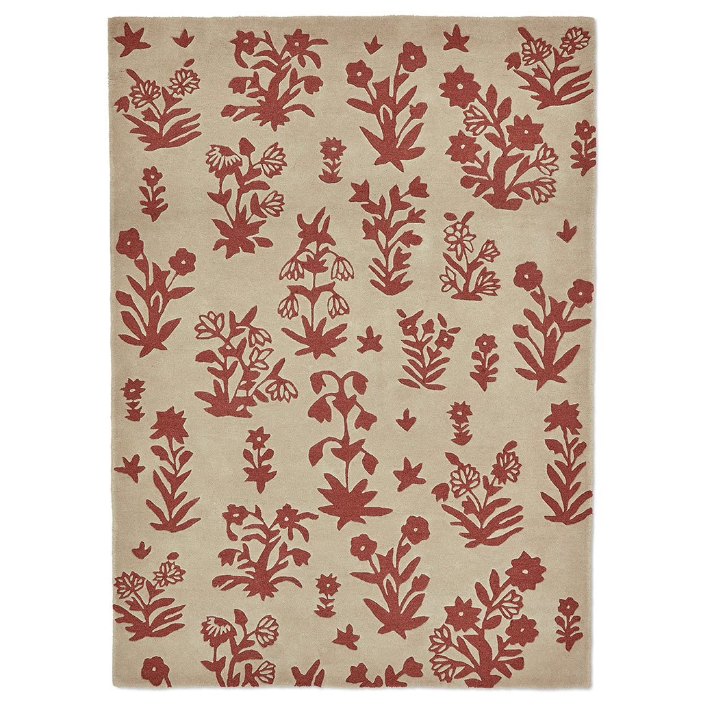Sanderson Woodland Glade Linen/ Russet Brown 146801