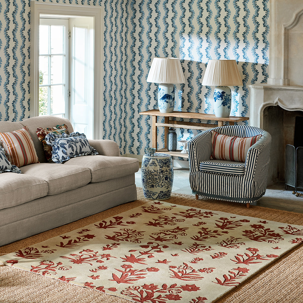 Sanderson Woodland Glade Linen/ Russet Brown 146801