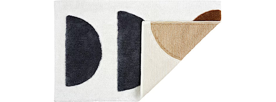 Barbados 1950 félkör mintás fürdőszoba szőnyeg 60 × 90 cm