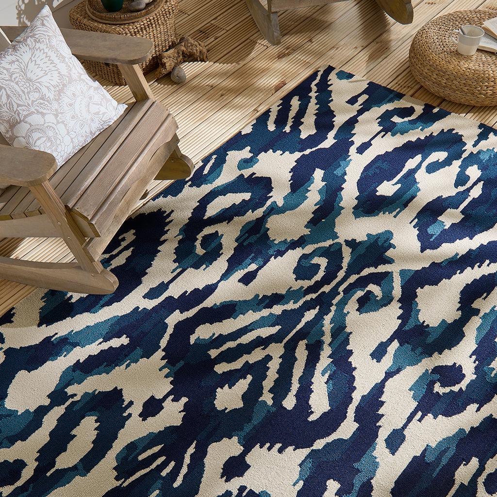 Sanderson Kasuri Indigo 446208 Kültéri Szőnyeg