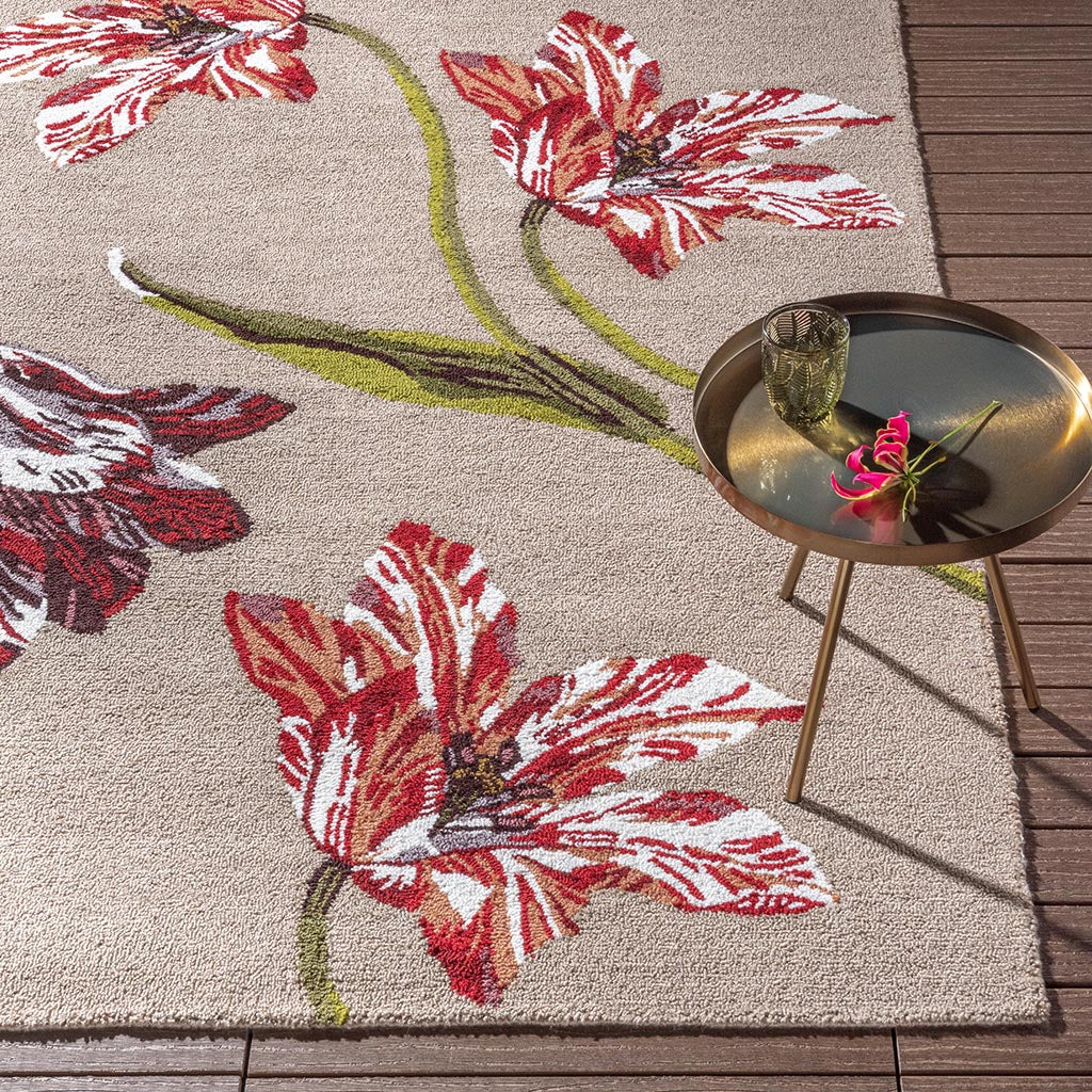 Ted Baker Botanical Tulip Burgundy 455610 Kültéri Szőnyeg