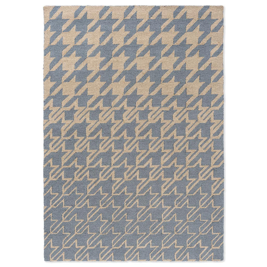 Ted Baker Houndstooth Washed Blue 455708 Kültéri Szőnyeg
