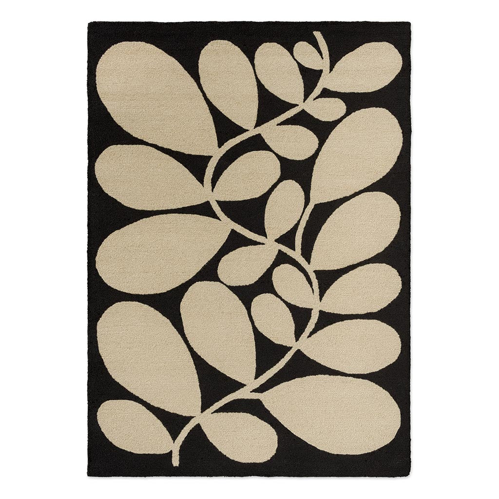 Orla Kiely Sycamore Black 464205 Kültéri Szőnyeg