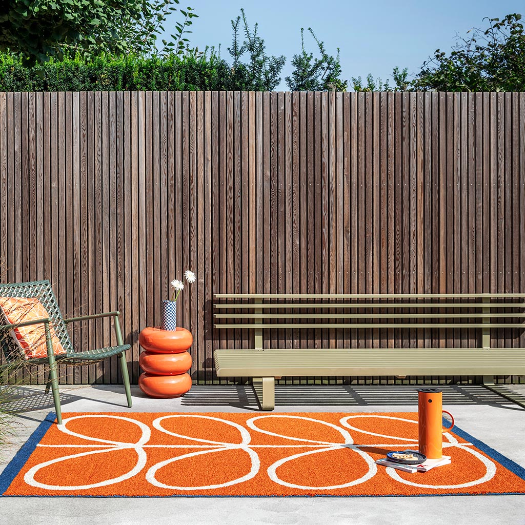 Orla Kiely Stripy Stem Orange 464403 Kültéri Szőnyeg