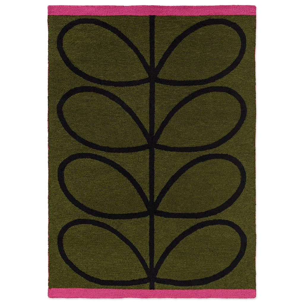 Orla Kiely Stripy Stem Olive 464407 Kültéri Szőnyeg