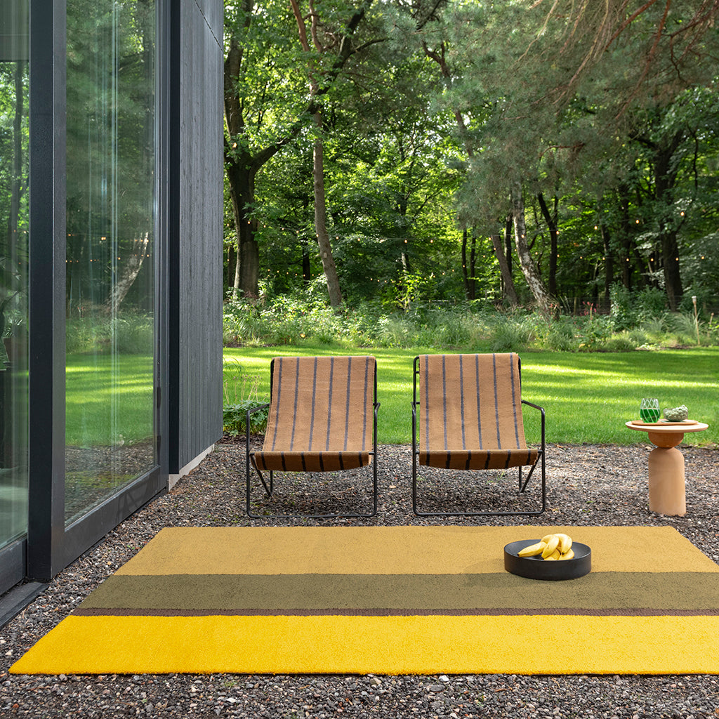 Habitat Festival Stripe Yellow 496516 Kültéri Szőnyeg