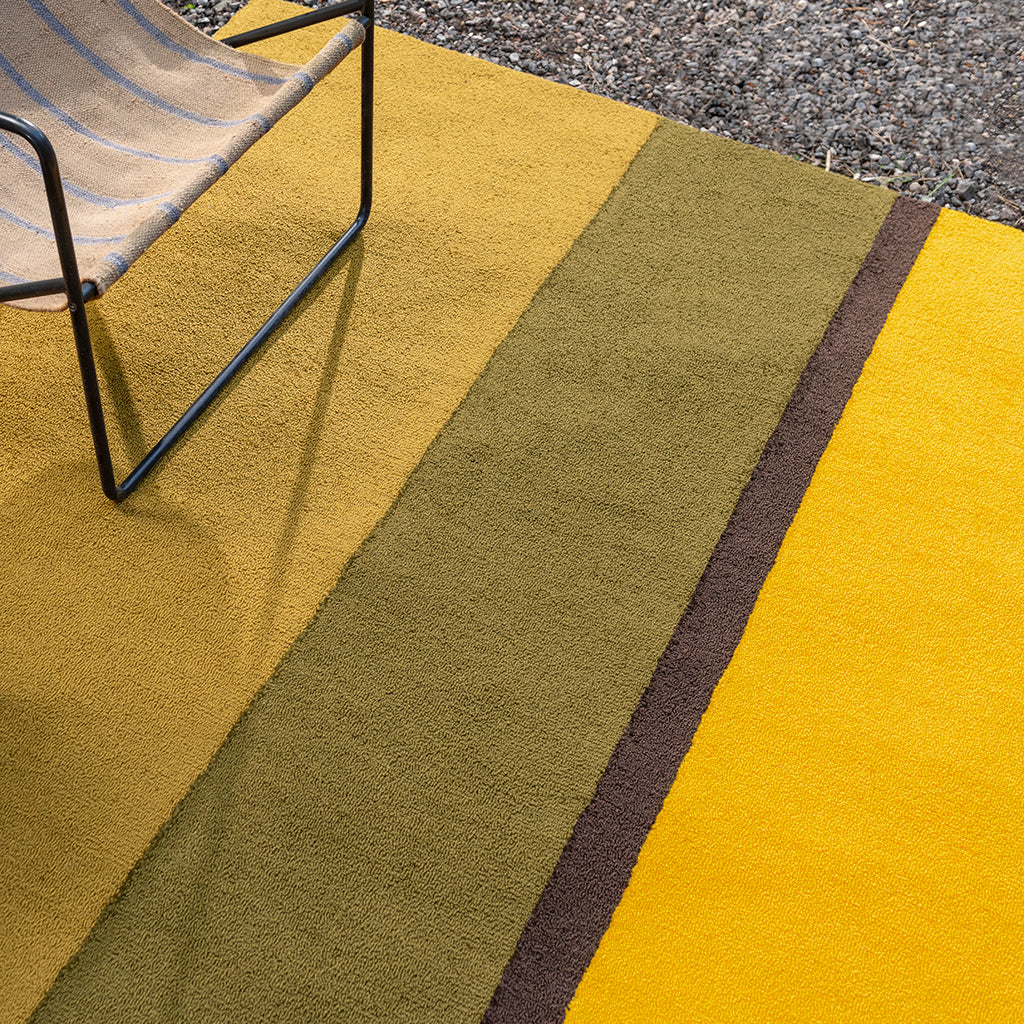 Habitat Festival Stripe Yellow 496516 Kültéri Szőnyeg
