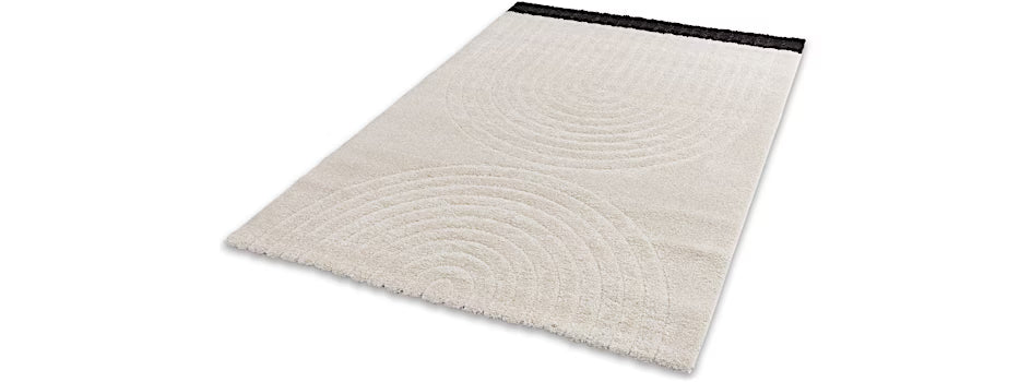 Winsome 6318 fehér japandi stílusú szőnyeg 160 × 230 cm