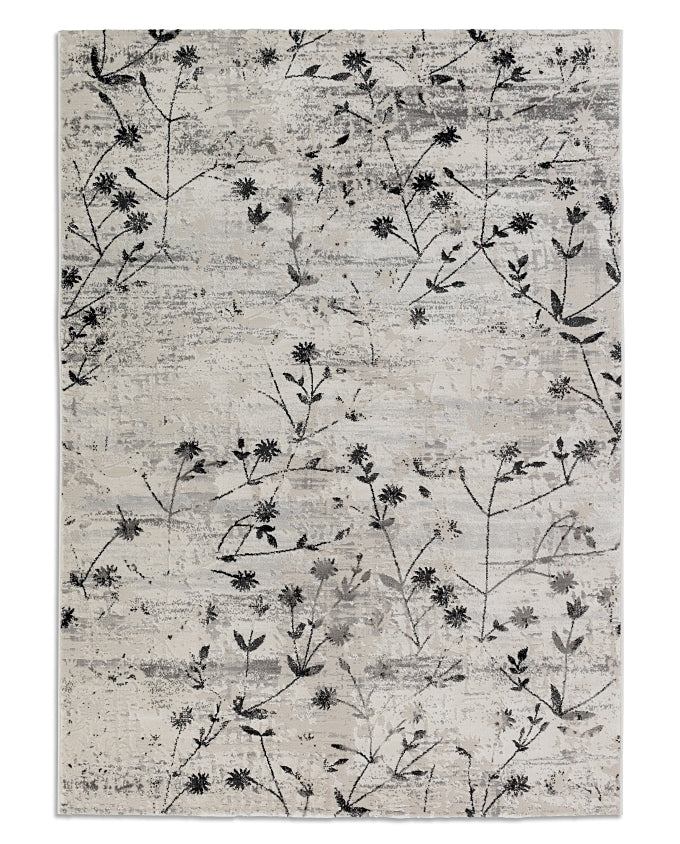 Antea 6626 211 044 blumen schwarz EGYEDI MÉRETŰ design szőnyeg