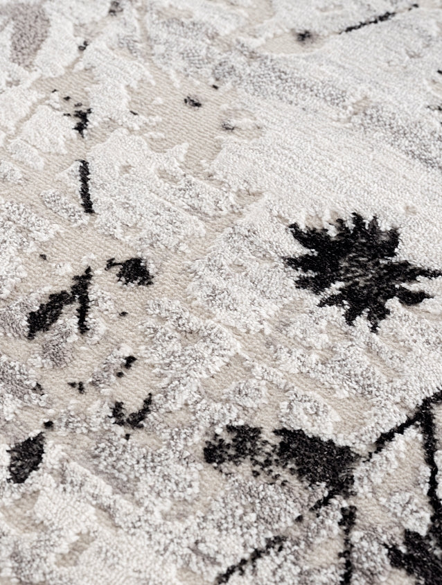 Antea 6626 211 044 blumen schwarz EGYEDI MÉRETŰ design szőnyeg