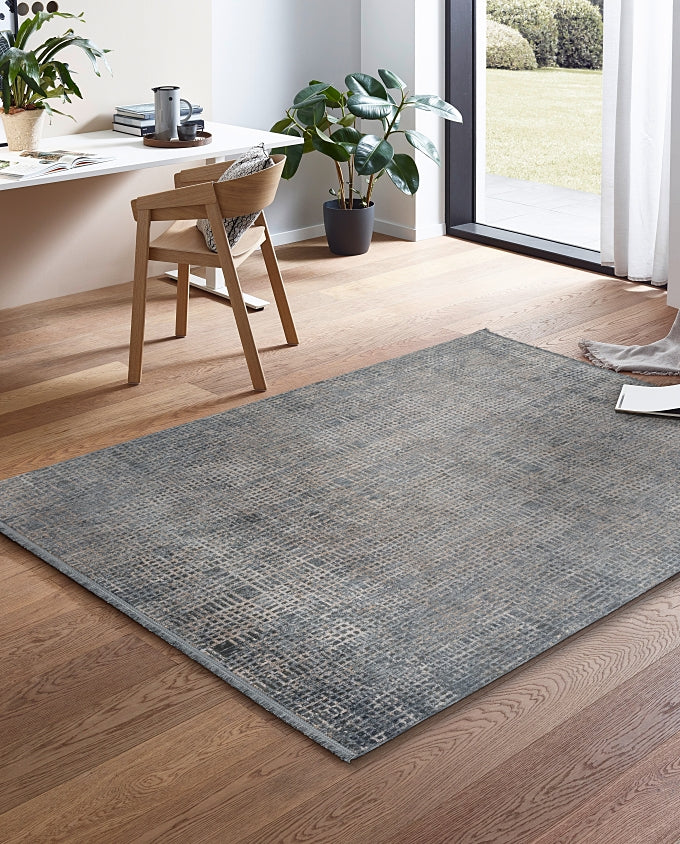 Sarezzo 6635 214 020 gitter blau EGYEDI MÉRETŰ design szőnyeg