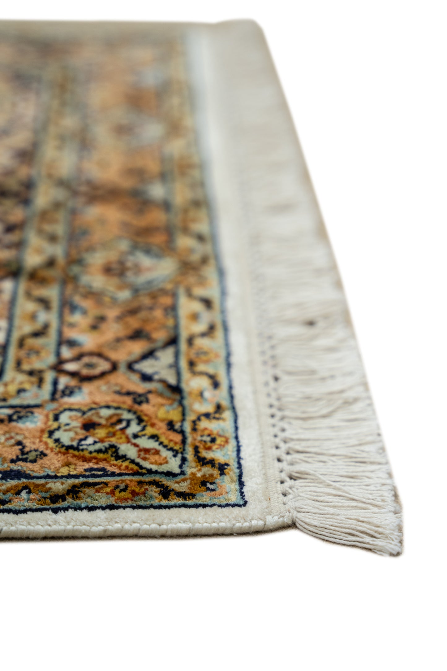 Kashan cream selyemszőnyeg, 59x95 cm