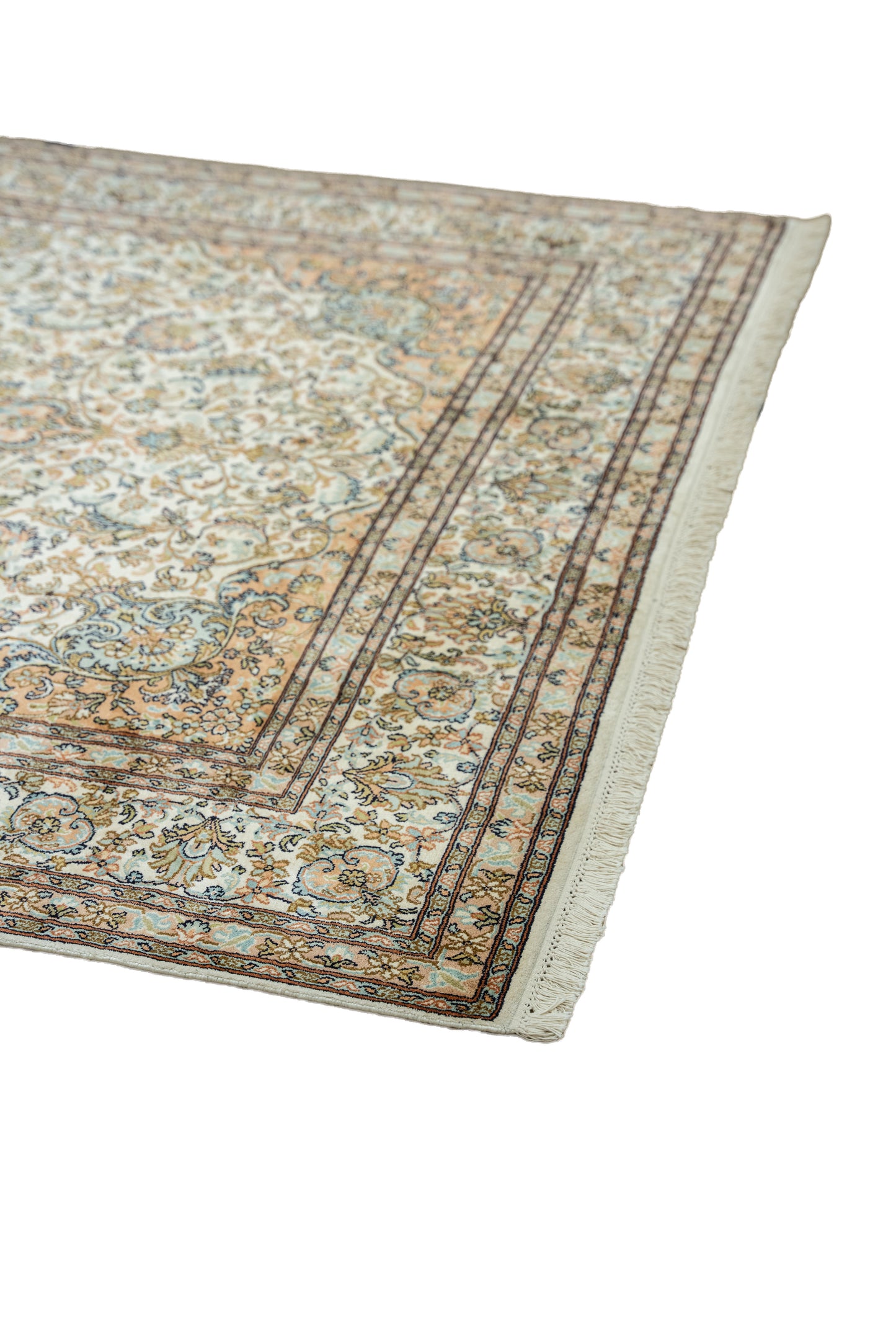 Kashan cream selyemszőnyeg, 169x252 cm