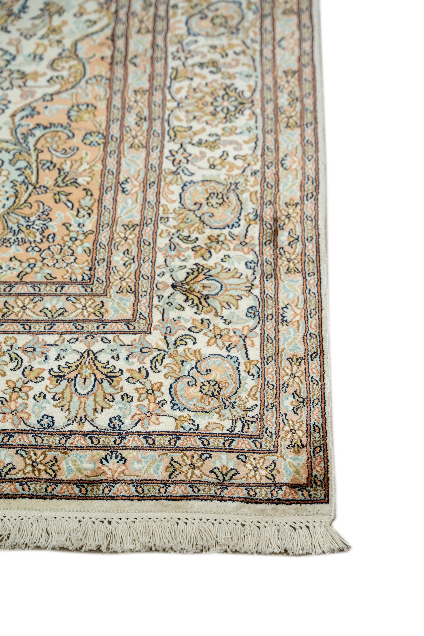 Kashan cream selyemszőnyeg, 169x252 cm