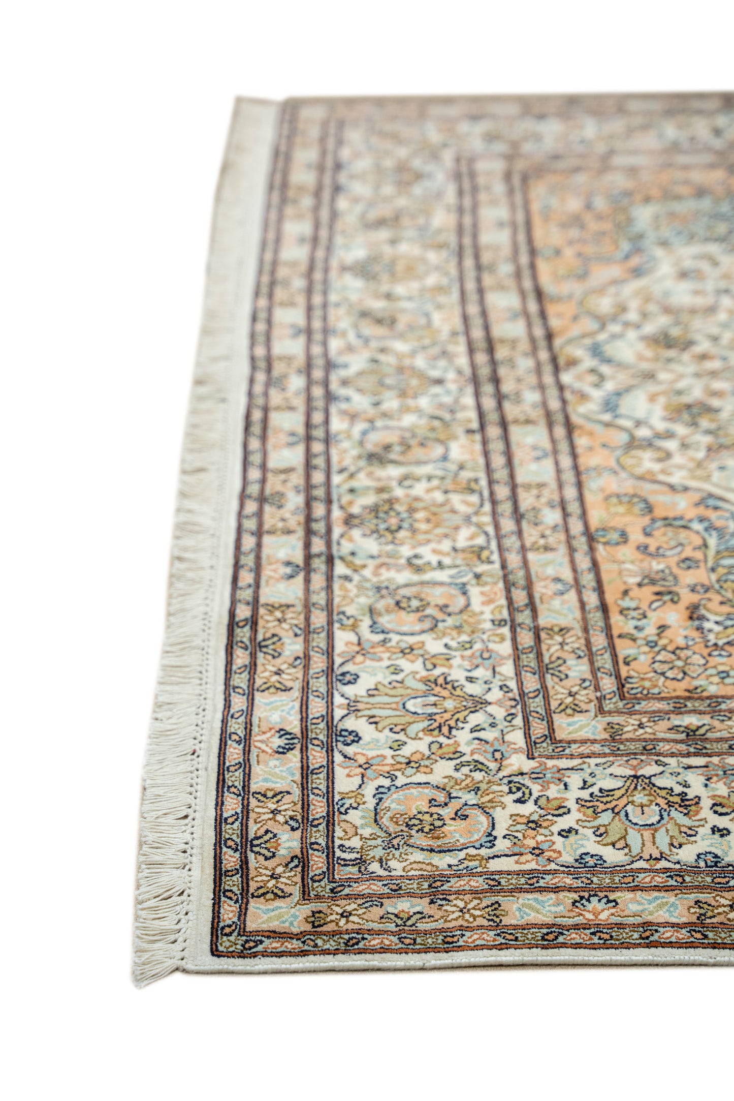 Kashan cream selyemszőnyeg, 169x252 cm