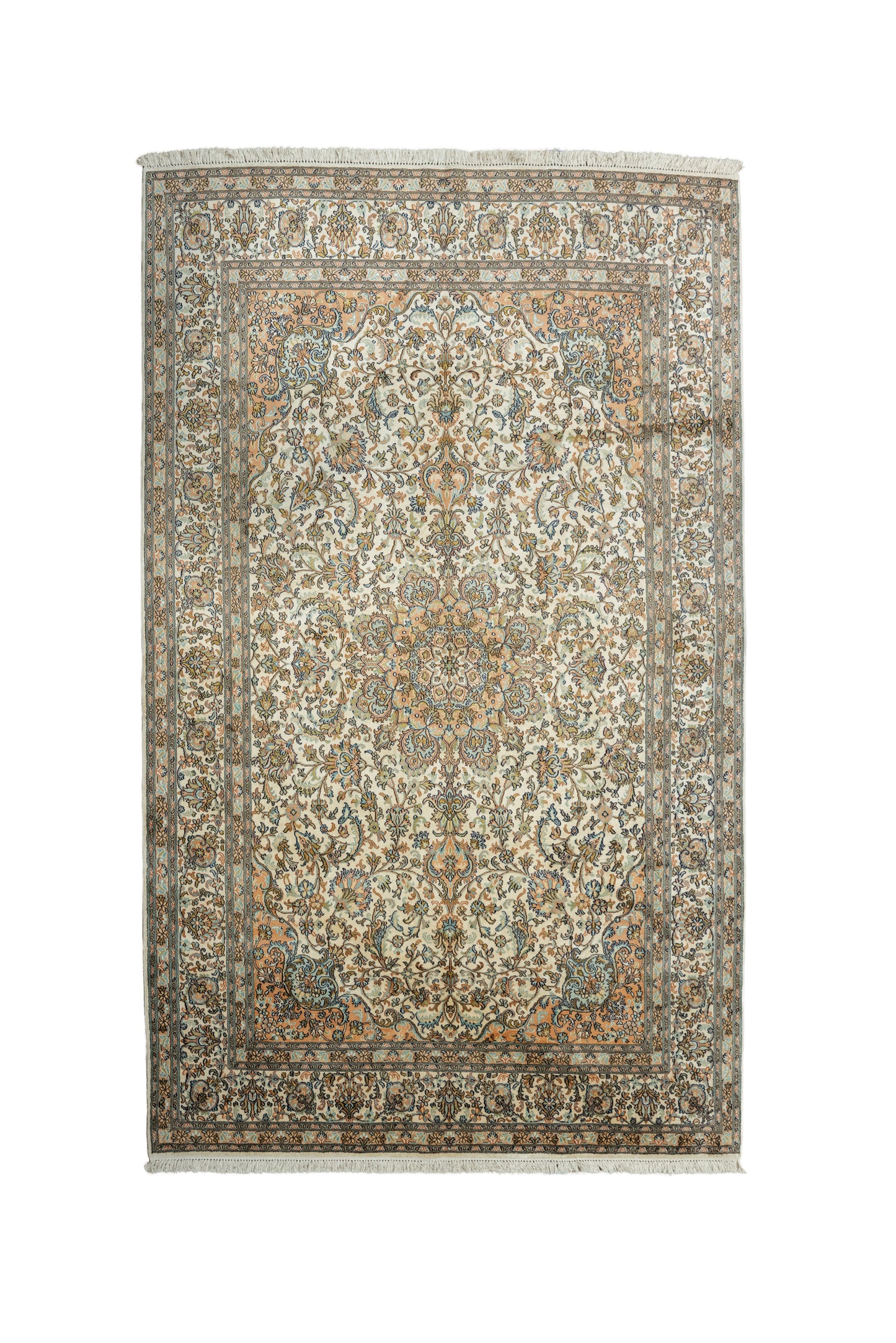 Kashan cream selyemszőnyeg, 167x251 cm