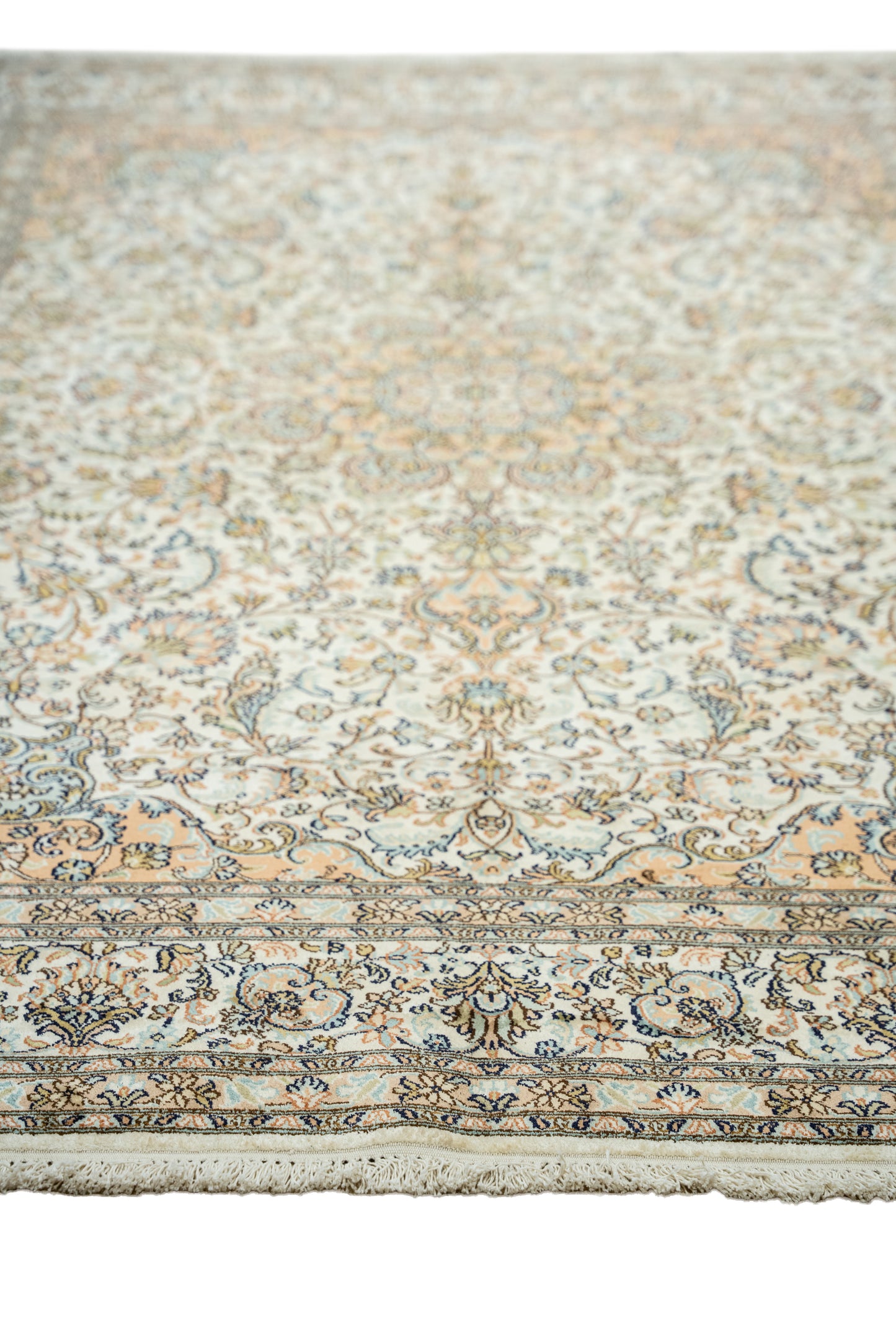 Kashan cream selyemszőnyeg, 167x251 cm