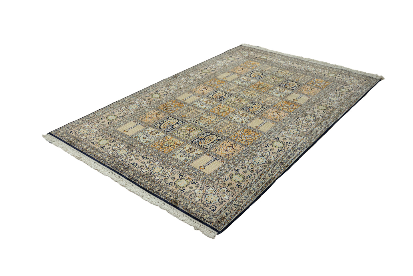 R.T. blue selyemszőnyeg, 122x190 cm