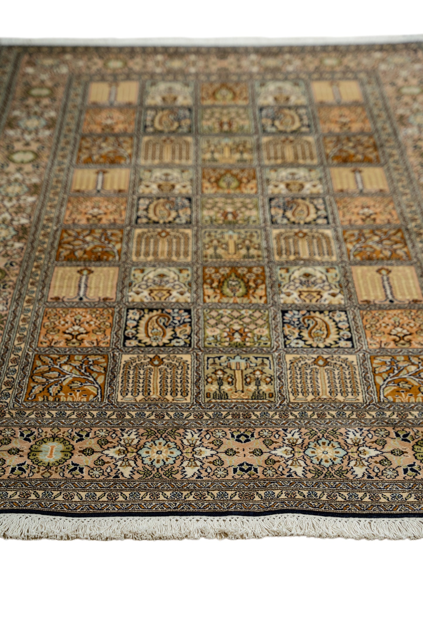 R.T. blue selyemszőnyeg, 122x190 cm