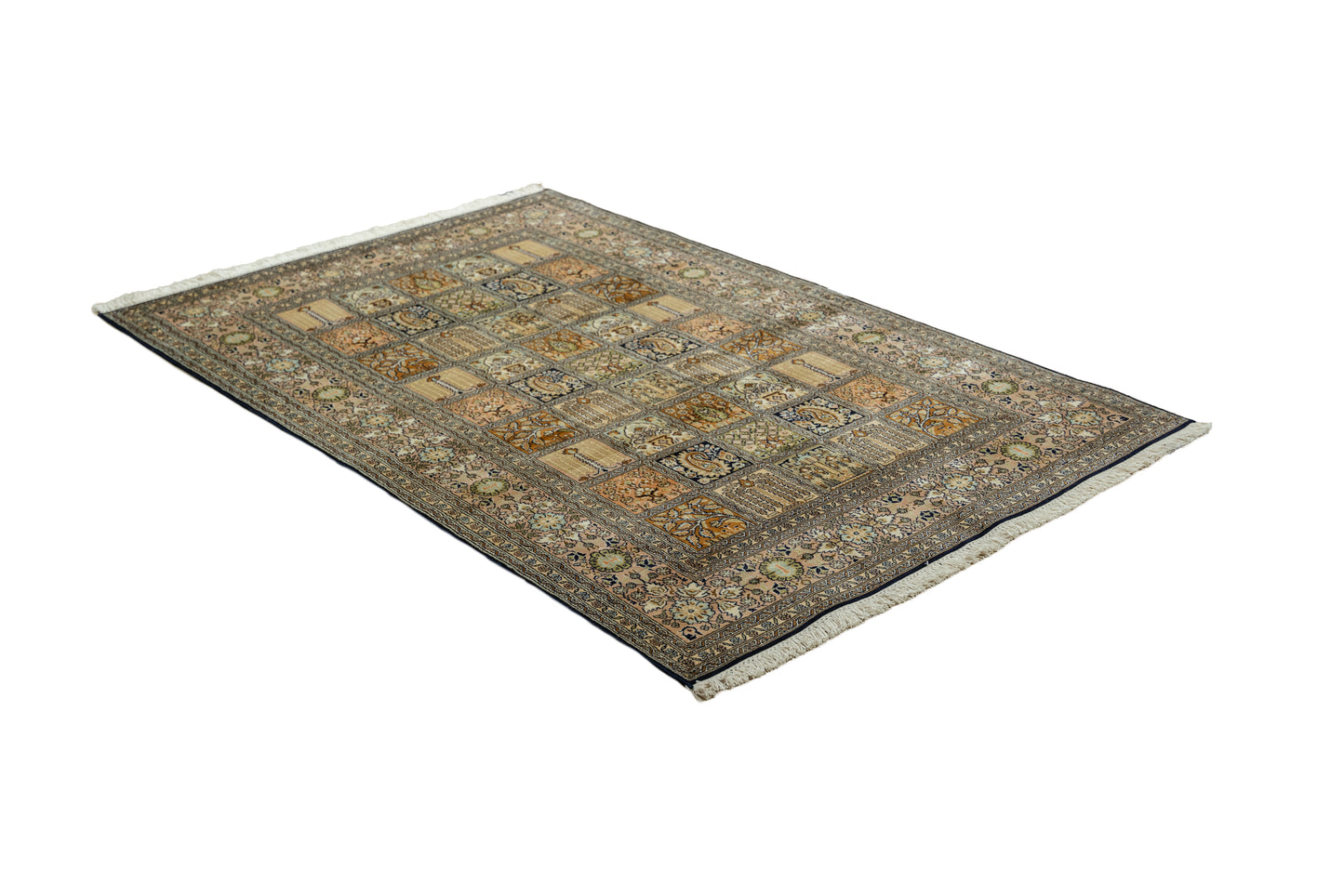 R.T. blue selyemszőnyeg, 122x190 cm