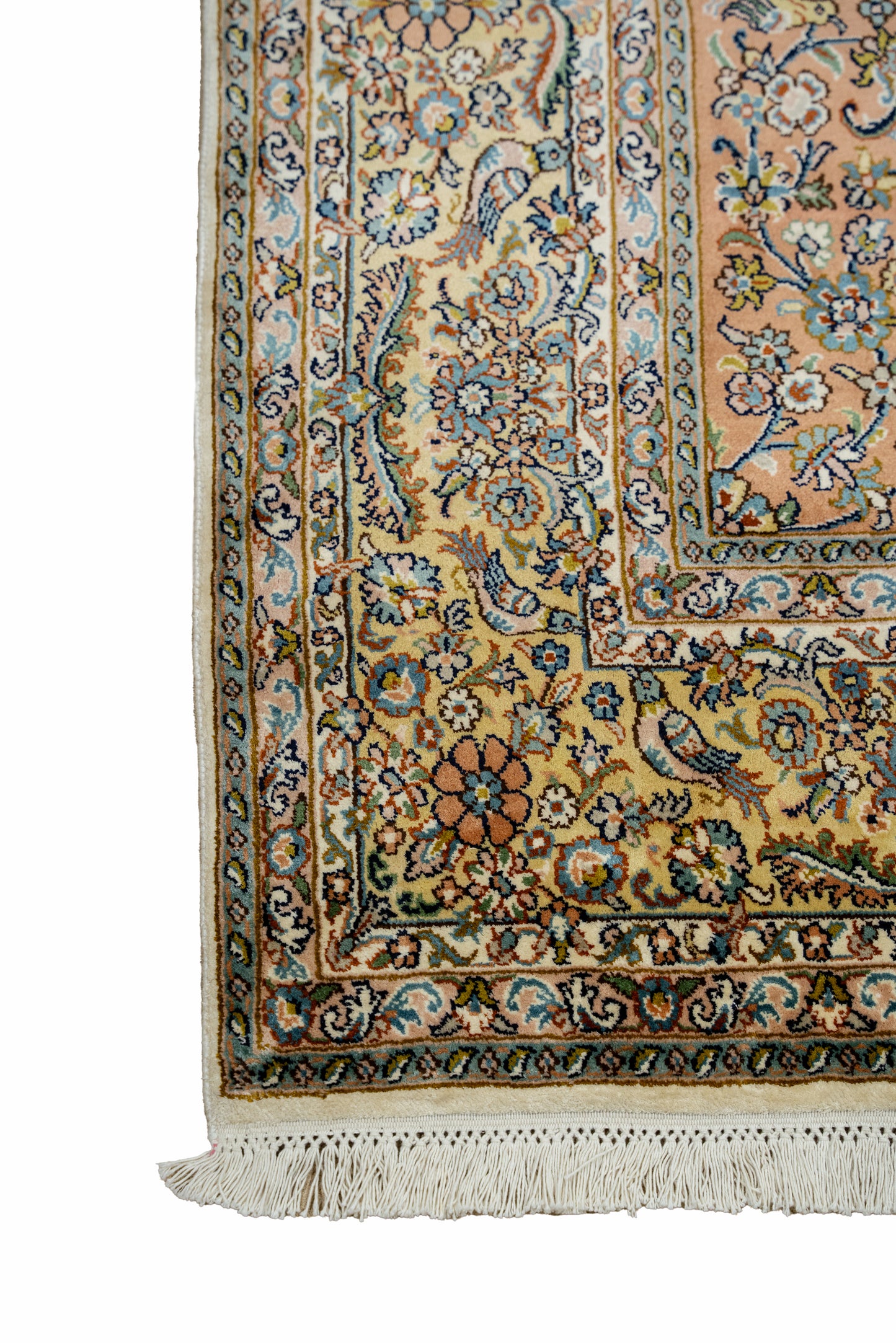 Kashan cream selyemszőnyeg, 167x260 cm