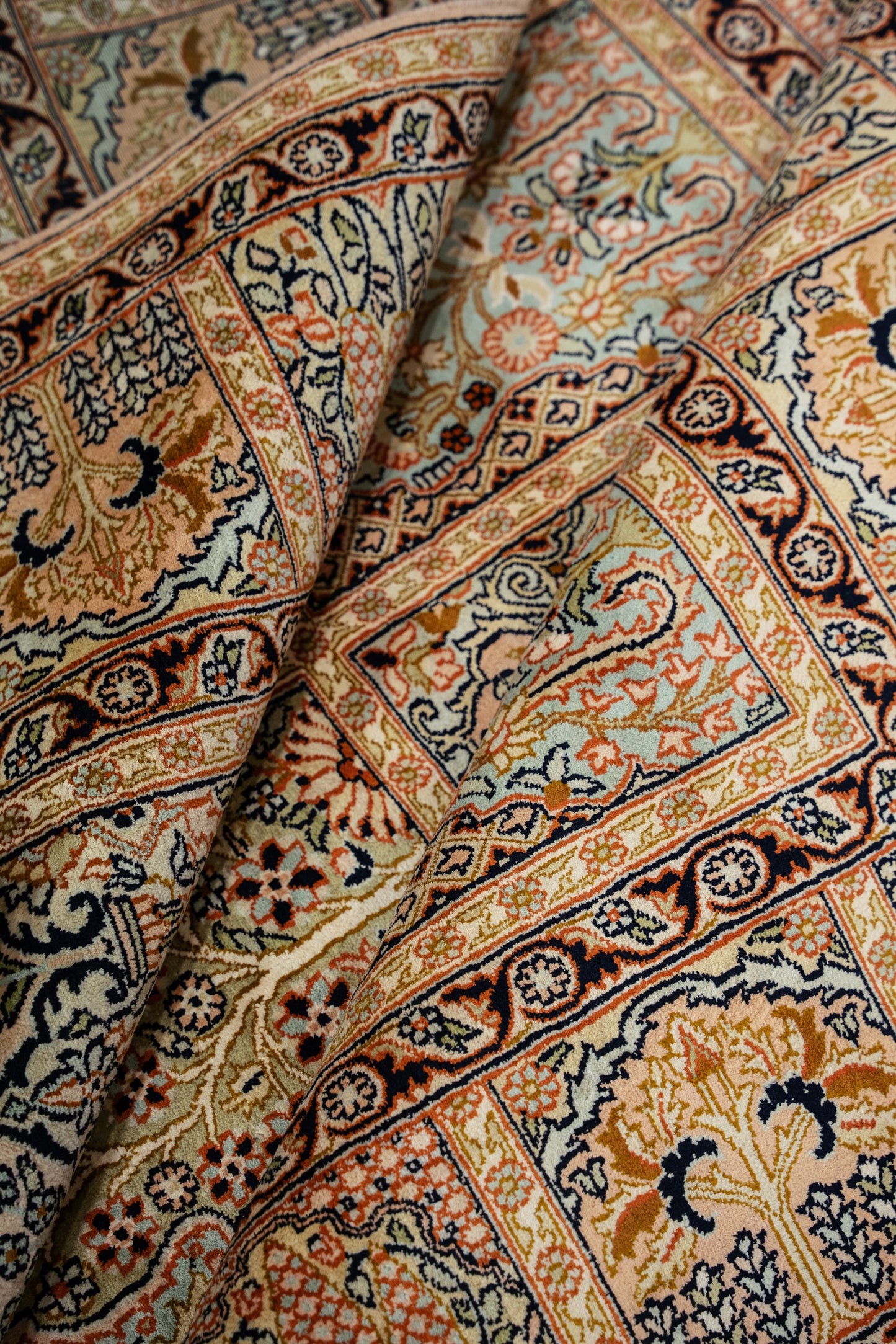 H.D. rust selyemszőnyeg, 165x242 cm