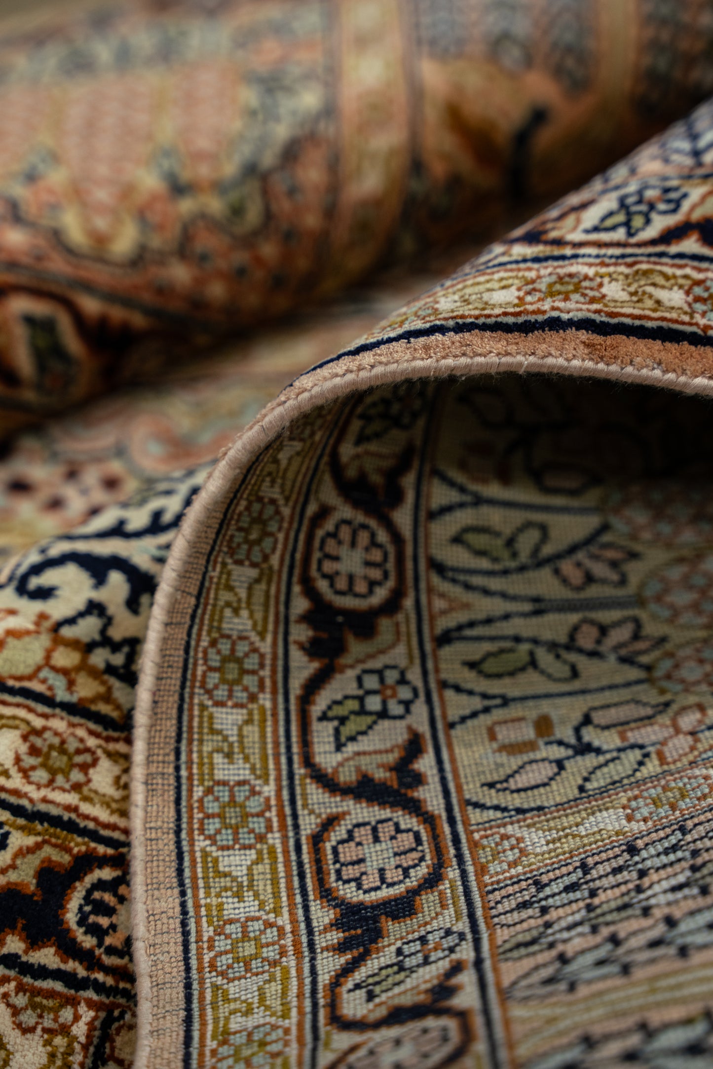 H.D. rust selyemszőnyeg, 165x242 cm