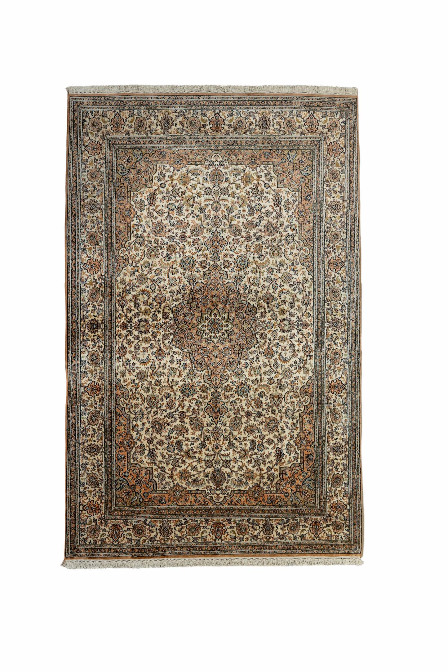 Kashan cream selyemszőnyeg, 164x257 cm