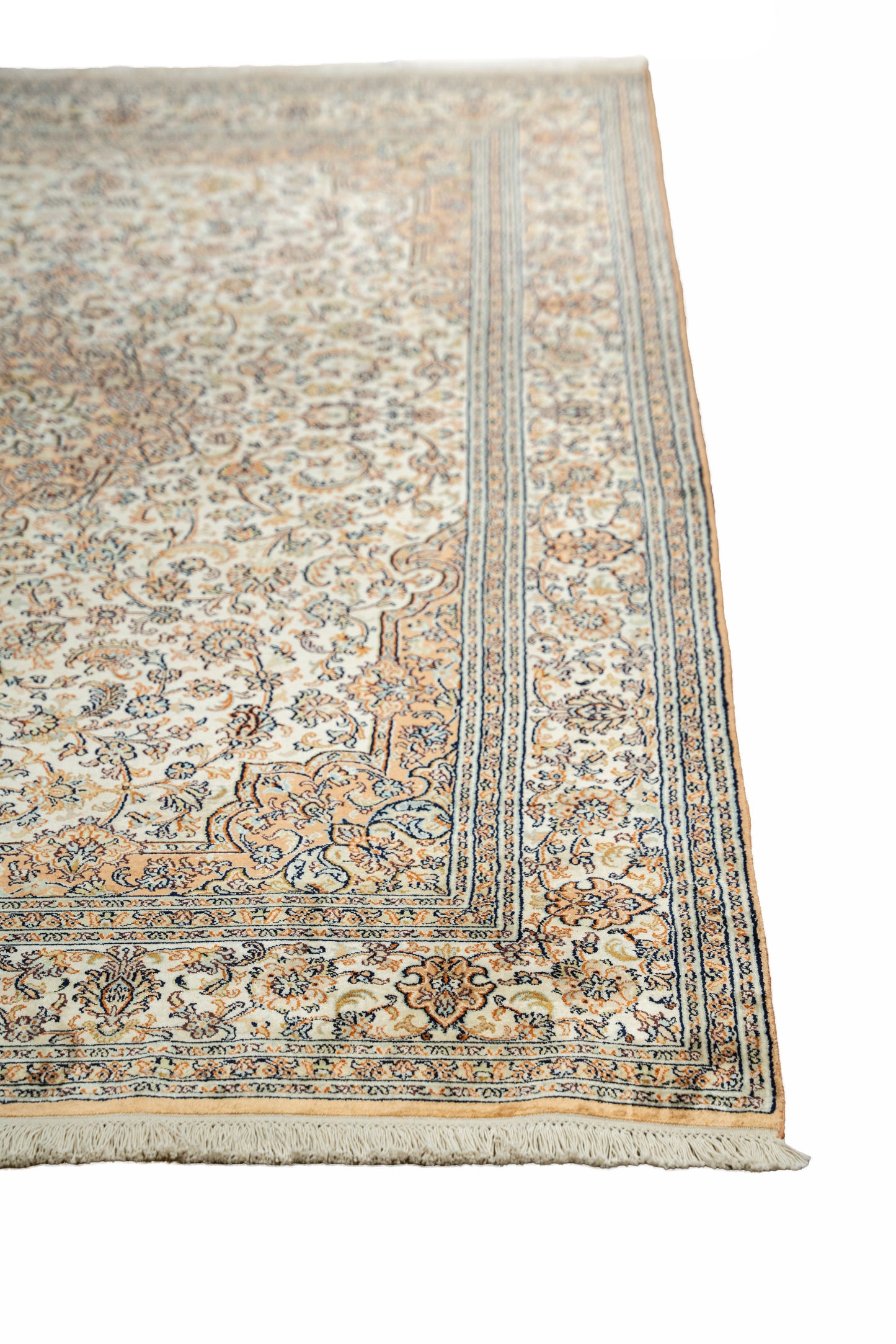 Kashan cream selyemszőnyeg, 164x257 cm