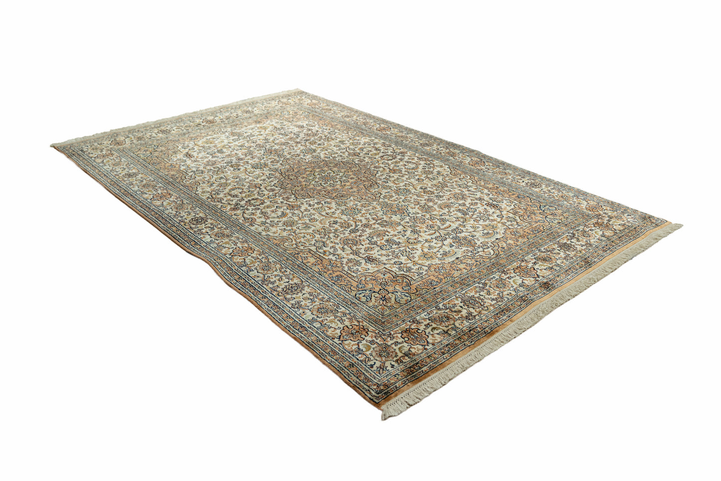 Kashan cream selyemszőnyeg, 164x257 cm