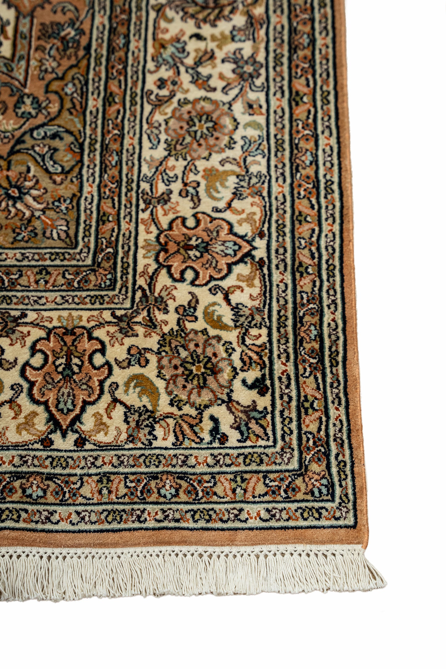 Kashan cream selyemszőnyeg, 164x257 cm