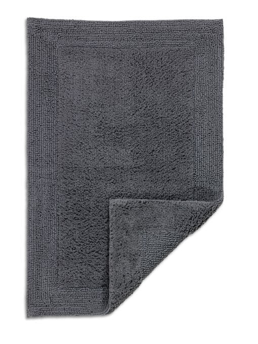 Bahamas 192/040 antracit keretes kétoldalas fürdőszoba szőnyeg - Leguan Exclusive - Schöner Wohnen - 60 x 90 cm