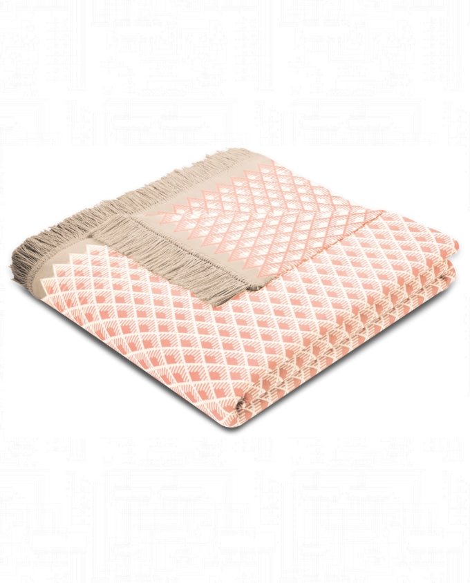 Bright day coral pléd - Leguan Exclusive - Leguan Exclusive -