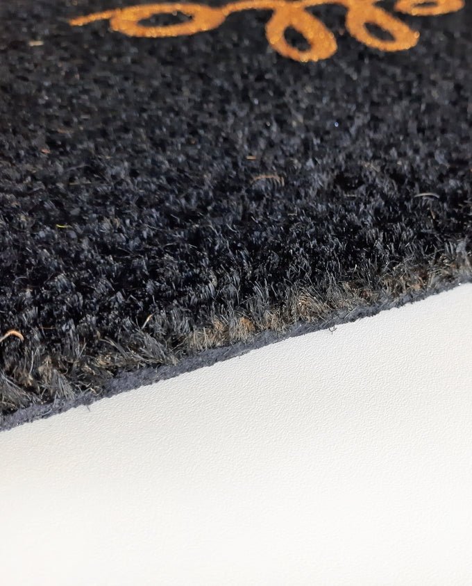 Coco Glitter Hello fekete lábtörlő - Leguan Exclusive - Schöner Wohnen -