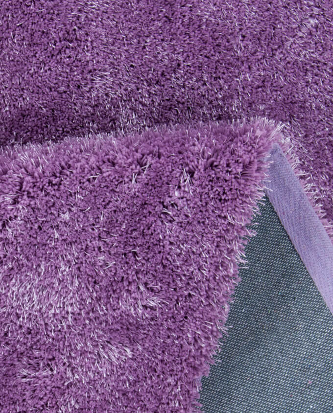 Gino Falcone Alessia uni 220 purple shaggy szőnyeg - Leguan Exclusive - Gino Falcone - 50 x 80 cm