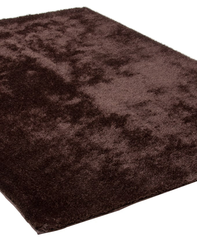 Gino Falcone Alessia uni 510 choco shaggy szőnyeg - Leguan Exclusive - Gino Falcone - 50 x 80 cm