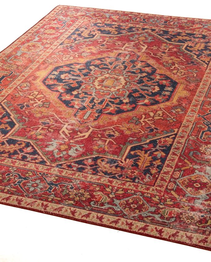 Gino Falcone Cecilia 28623 205 red multi vintage szőnyeg - Leguan Exclusive - Gino Falcone - 70 x 140 cm